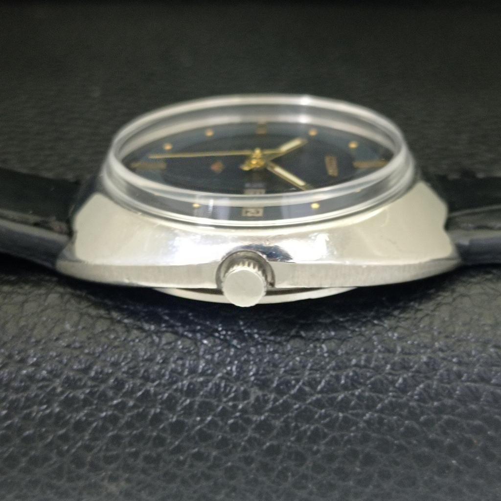 VINTAGE CITIZEN AUTOMATIC 8200 JAPAN MENS BLACK COLOR DIAL WATCH a702741-1 R210-a702741