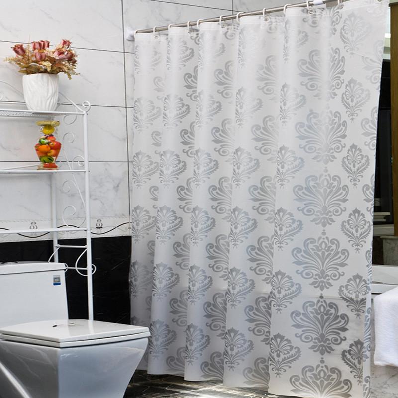 European Waterproof Shower Curtain Mold Resistant Home Use Bathroom Privacy