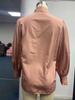 2024 Buckle Top Lantern Sleeve Pleated Solid Color Loose Long Sleeve Stand Collar Shirt for Women