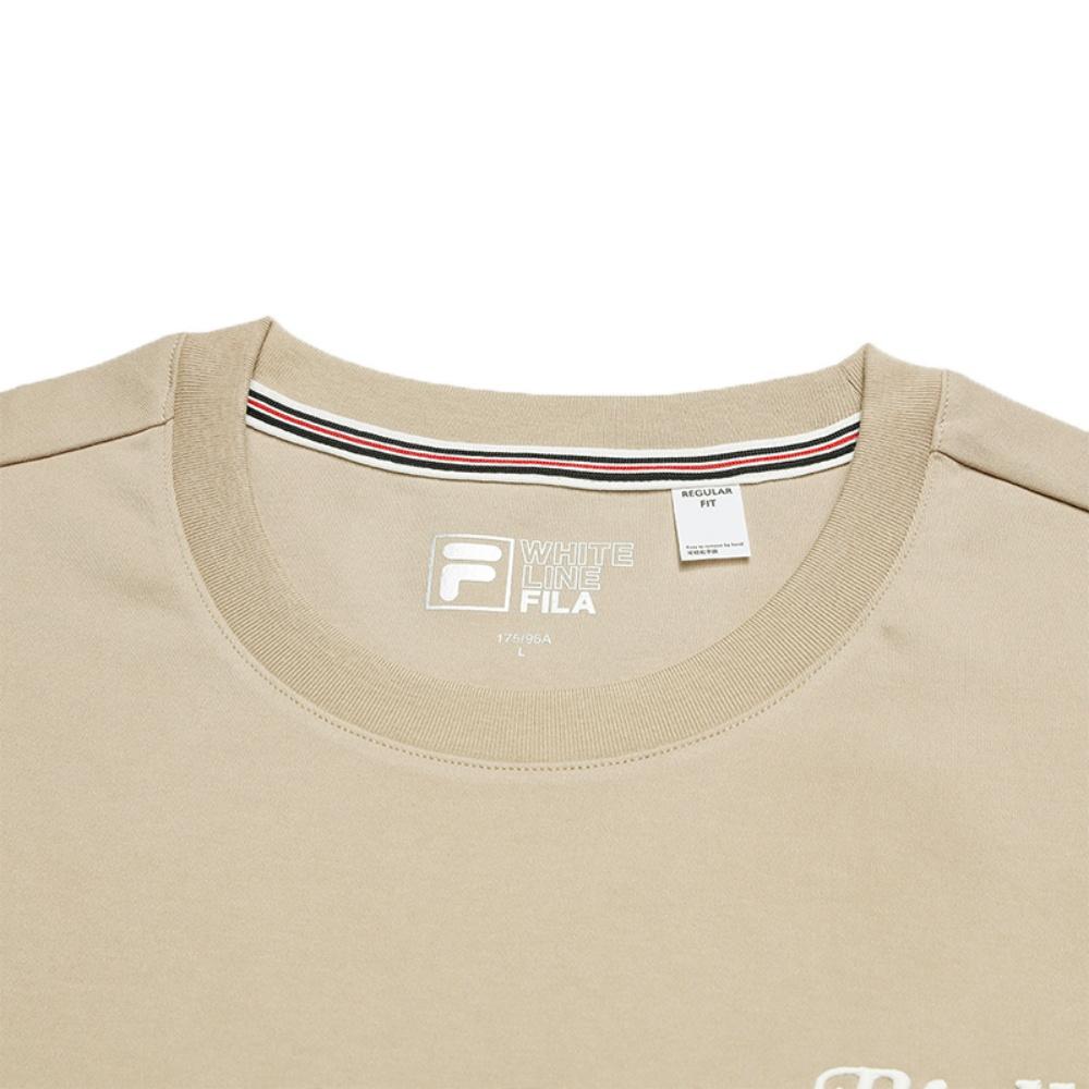 Fila Heritage Fashion Simple Classic Casual Versatile Comfortable Pullover Round Neck Short Sleeve T-Shirt Men Tops Camellia-Pink F11M618101FLK
