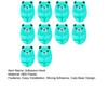 Cute Bear Plugs Holders Adhesive Wall Hook Plastic Phone Charger Holders No Drilling Needed Wall Mounted Organizer for Plugs Charger Storage
