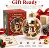 With lights Christmas ball ornament holiday home pendant ornament gift Christmas ball elk model