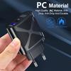 LED Light-up Dual Port Fast Charger 20W PD + 4A QC3.0 (US/EU/UK)