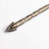 1Pc 4-Flute Serrated Eccentric Drill Bit High Hardness for Ceramic Glass Marble Concrete Tile Stainless Steel Dry Drilling