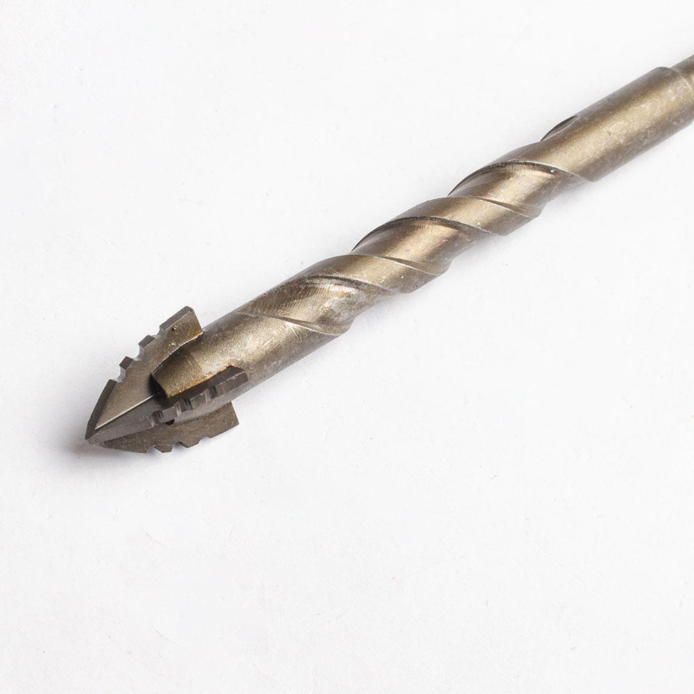 1Pc 4-Flute Serrated Eccentric Drill Bit High Hardness for Ceramic Glass Marble Concrete Tile Stainless Steel Dry Drilling