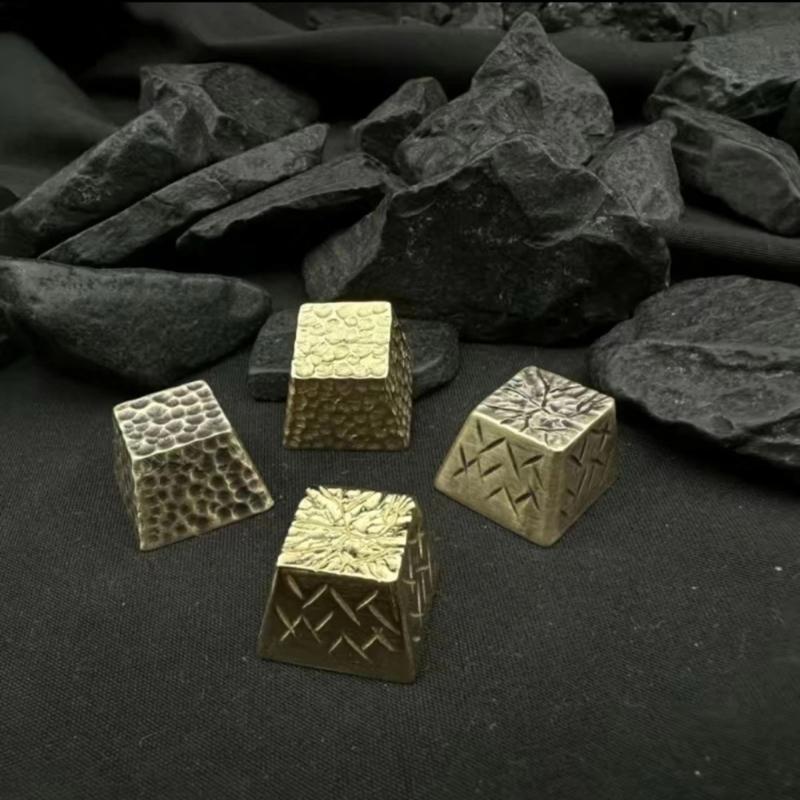 1PC Brass Meteorites Caps Cherrys Profile Key Button Artisans Keycap for Mechanical Keyboards Modifiers