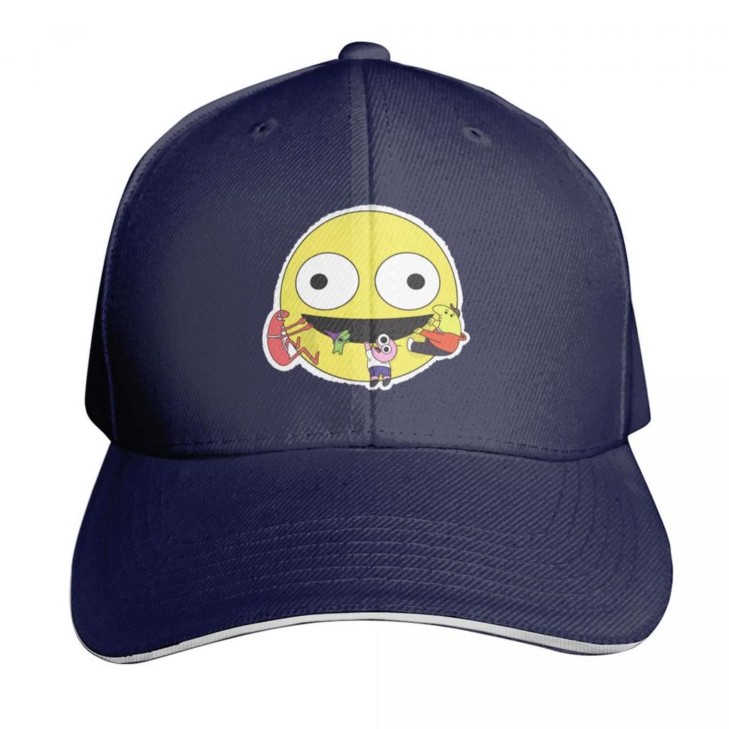 Smiling Friends Logo Baseball Cap Sun Hat Hip Hop Big Size Hat Custom Caps Girl Unisexs