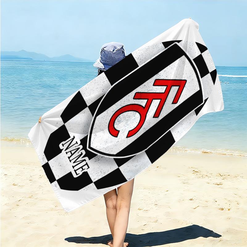 Personalized Bayern Munich Crest Beach Towel Microfiber Beach Towel Thin Absorbent for Beach Swimming Yoga Bath Sports. 0910125