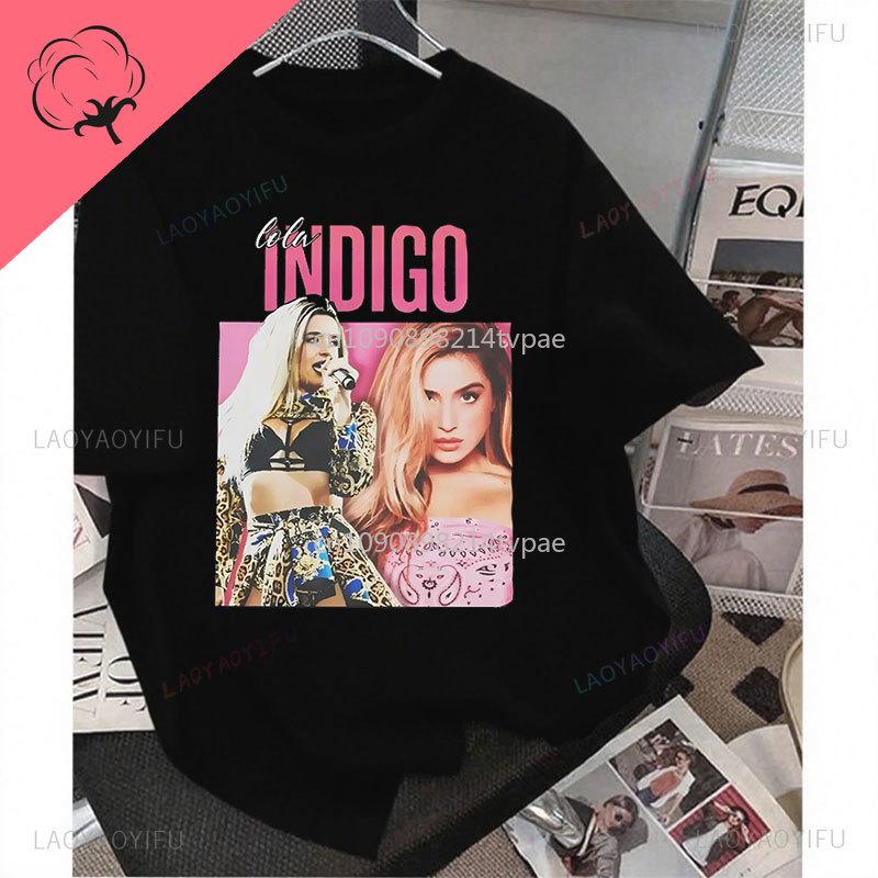 

Lola Indigo Camiseta The Little Girl Printed TShirt Unisex Women 100 Cotton Crewneck Short Sleeved Y2k Clothes S