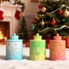 Snowflake Candle Mold White Aromatherapy Plaster Mold Embossed Christmas Mold Silicone For Storage Jar Diy Crafting Home Decor