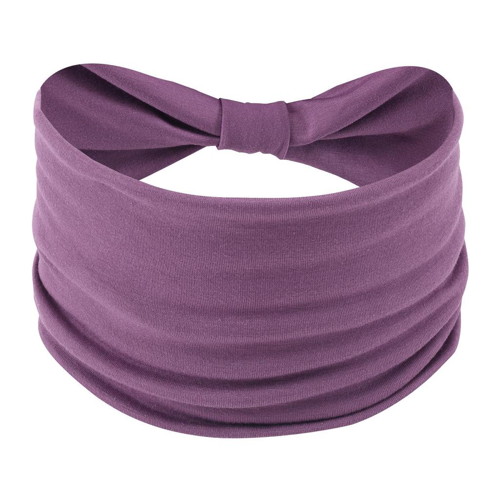 Cross-Border Women's Cotton Yoga Headband - Elastic, Sweat-Absorbing, Fashionable