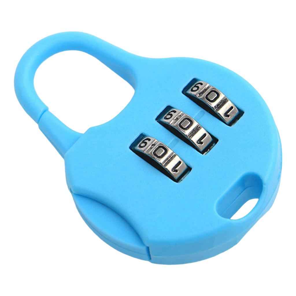 3-Digit Luggage Combination Locks Zinc Plastic Number Password Code Lock for Locker Drawer Toolkit Cabinets