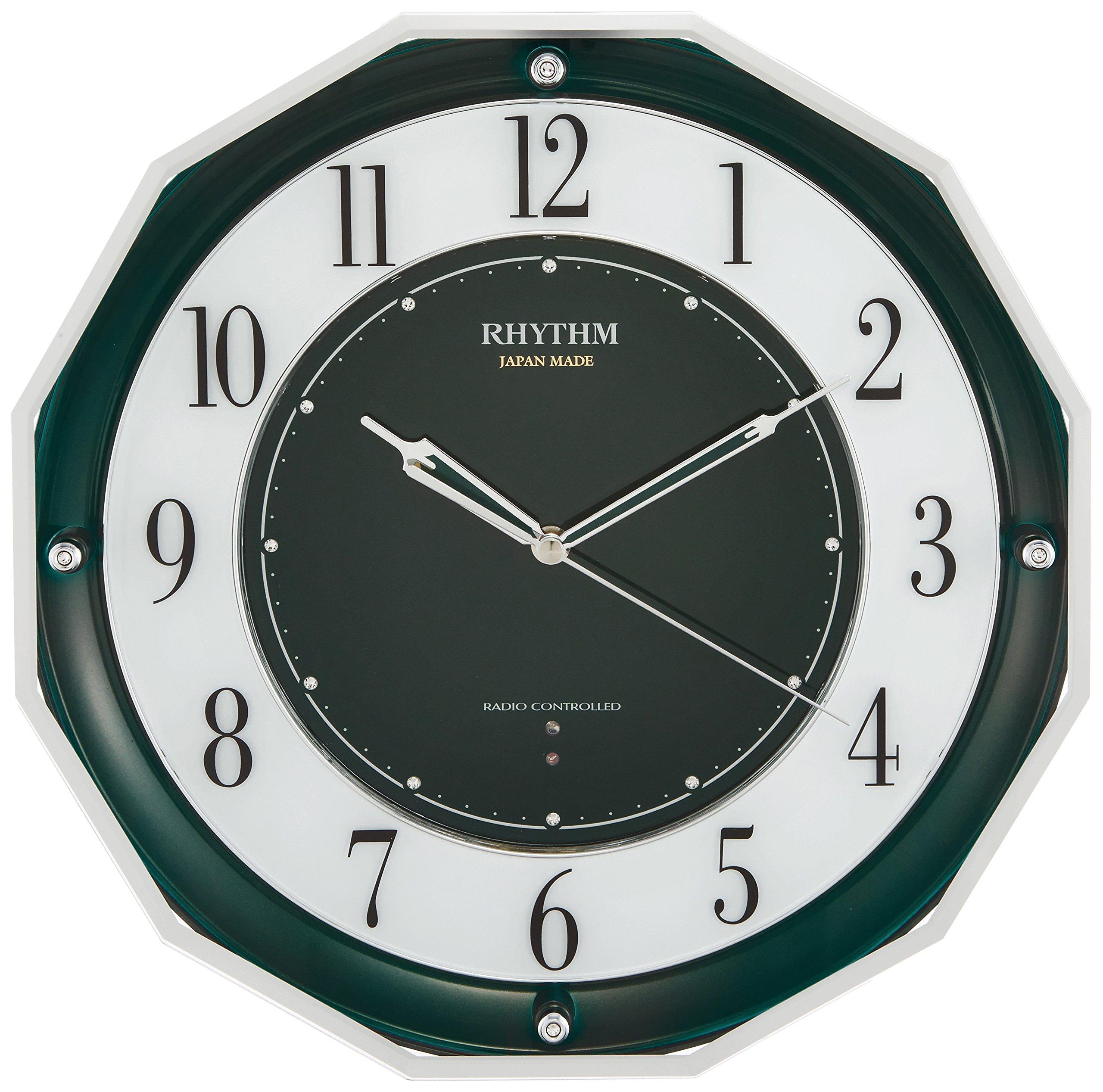 

RHYTHM Wall Clock Radio Analog High Sensitivity Three Wave M846 in Made in Japan Green Purchasing Law Compliant Green RHYTHM 4MY846SR05 [Made Japan] зелёный