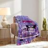 1pc Flannel Kuromi, Cute, CartoonThrow Blanket, Cartoon Truck Pattern Printed Blanket, Warm Cozy Soft Blanket For Couch Bed Sofa Car Office