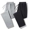 2025 Men's Loose Fit Velvet-Lined Winter Sports Pants with Zipper Cuffs