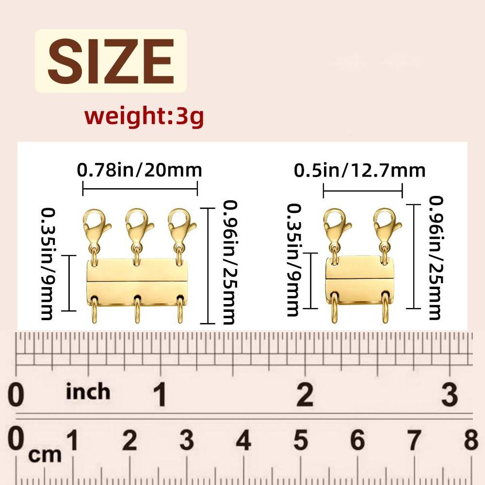 Multiple Strands Magnetic Necklace Separator Jewelry Connector  Jewelry Making