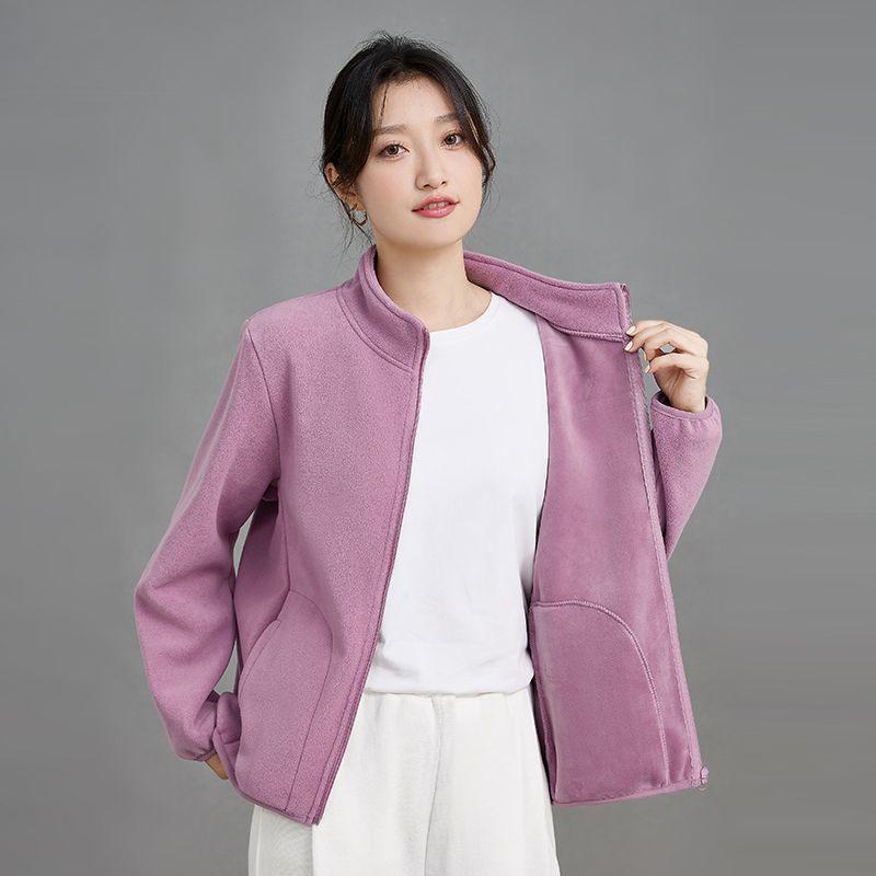 

Новый женский короткий флисовый кардиган с воротником-стойкой 2024: Мужское осенне-зимнее толстое теплое двустороннее флисовое пальто 2XL