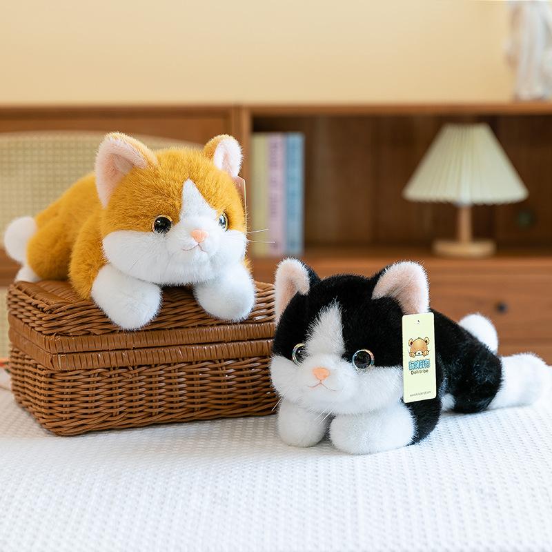 Niedliche Katze Puppe Kinder Schlafkissen Haustier Plüschtier Puppe Stoffpuppe Mädchen Weihnachtsgeschenk