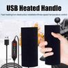 12V USB Motorcycle Electric Heated Grip Cover 3 Gears Electric Heated Handle Cover Handlebar Heater Warmer for Outdoor Riding