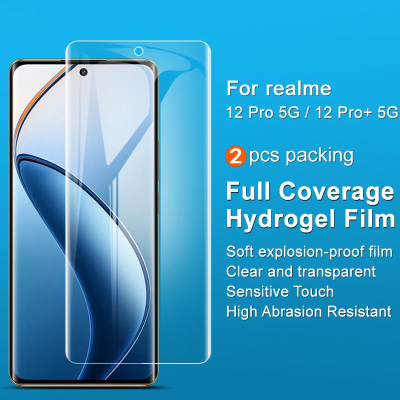 

IMAK 2Pcs/Set Hydrogel Film III for Realme 12 Pro 5G/12 Pro+ 5G TPU Film Ultra Clear Screen Protector