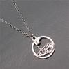 Football Helmet Charm Pendant With Chain Alloy Charms For Sport Fan DIY Necklace Jewelry Supplies For Making
