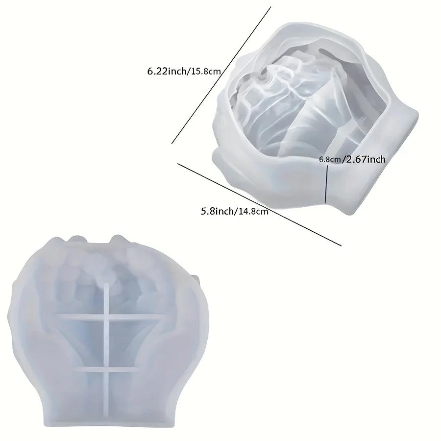 Hand-shaped silicone molds DIY handicrafts-Multifunctional resin cast trays, jewelry trays, candlesticks and succulent plants