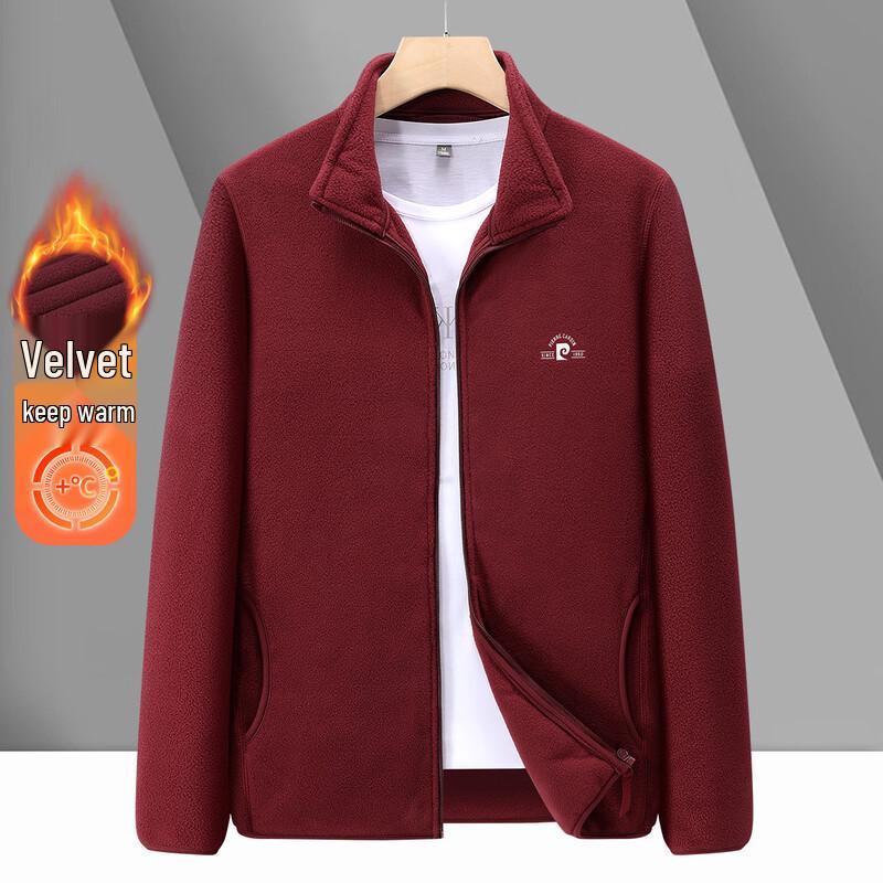 Pierre Cardin Men s Thick Warm Fleece Windproof Jacket 4XL