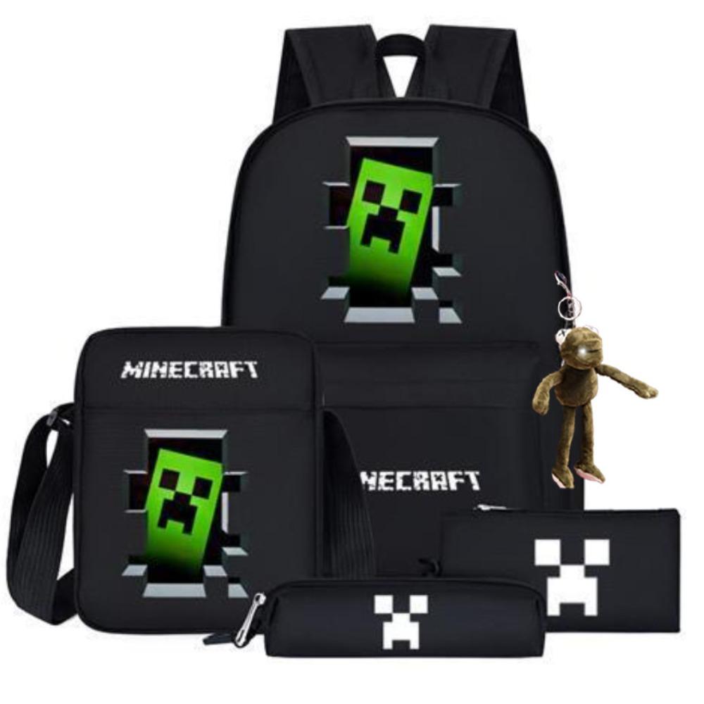 2024 My World Coolie Fear Backpack High School Junior High School Students Elementary School Boys and Girls Trendy Brand School Bag Endgame Person
