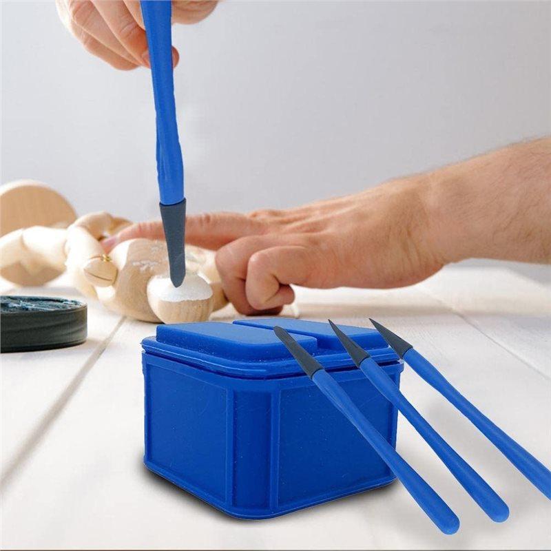 ABBP-Silicone Glue Brush Kit: 4Pcs/Set For Woodworking, Arts, Crafts, And Models