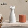Seamless Cat Model 3D Printed Ornament, Minimalist Geometric Design, One-Piece One-piece Sculpture Durable Sculpture, for Home Office Bedroom