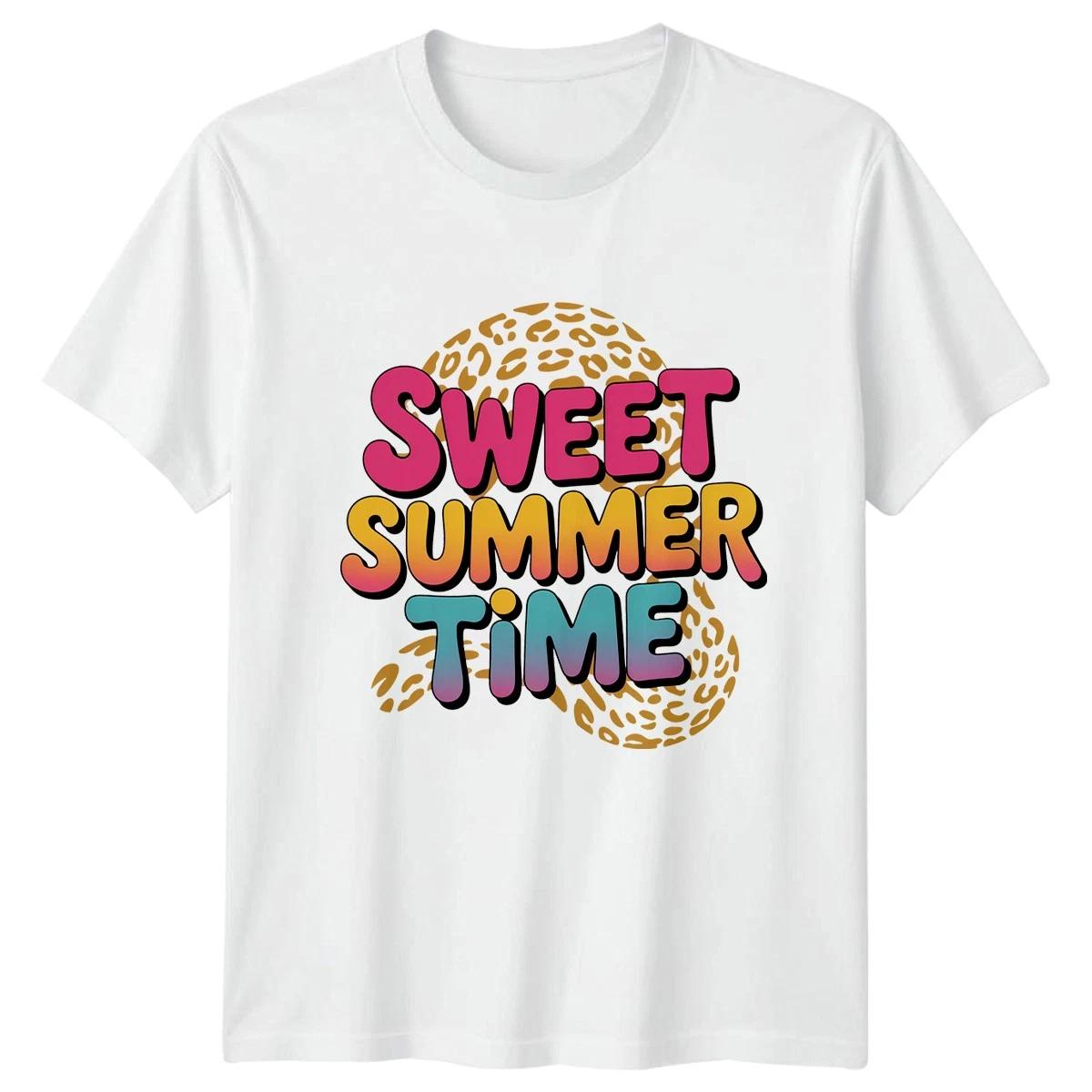Sweet Summer Time Womens T-Shirt Beach Summer Holiday Gift For Her S