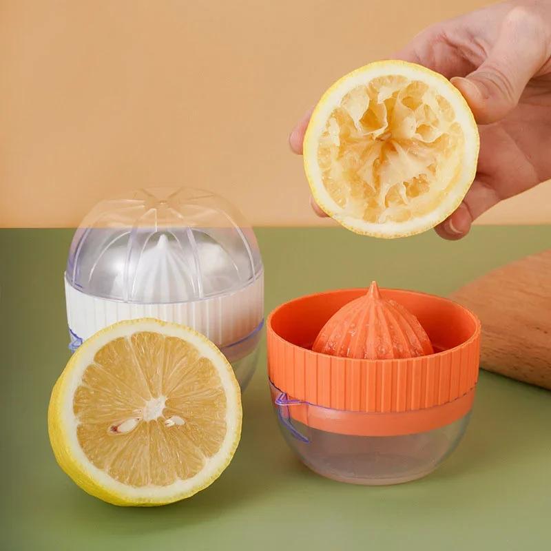 Manual Portable Citrus Juicer Kitchen Tools Plastic Orange Lemon Squeezer Fruit Juicer Extractor Machine Cup Kitchen Accessories