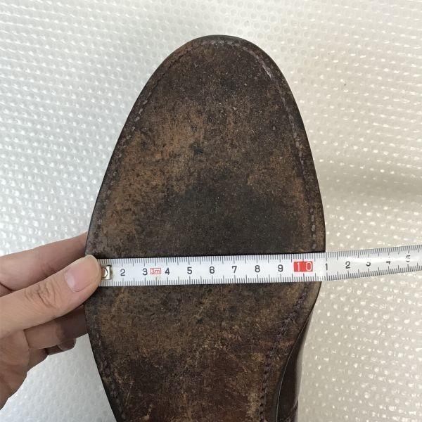 60s-70s USA Vintage Walk Over Leather Goodyear Welt U-Tip 10D / 27.5-28.0cm / Brown Dress Shoes(USED)