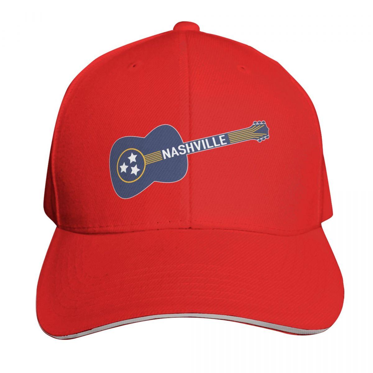 Nashville Guitar Baseball Cap designer cap derby hat Fishing cap Sunhat Unisex Womens
