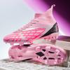 Foreign Trade Large Size High Top Football Shoes Boys and Girls Long Nails Broken Nails Competition Training Sports Shoes