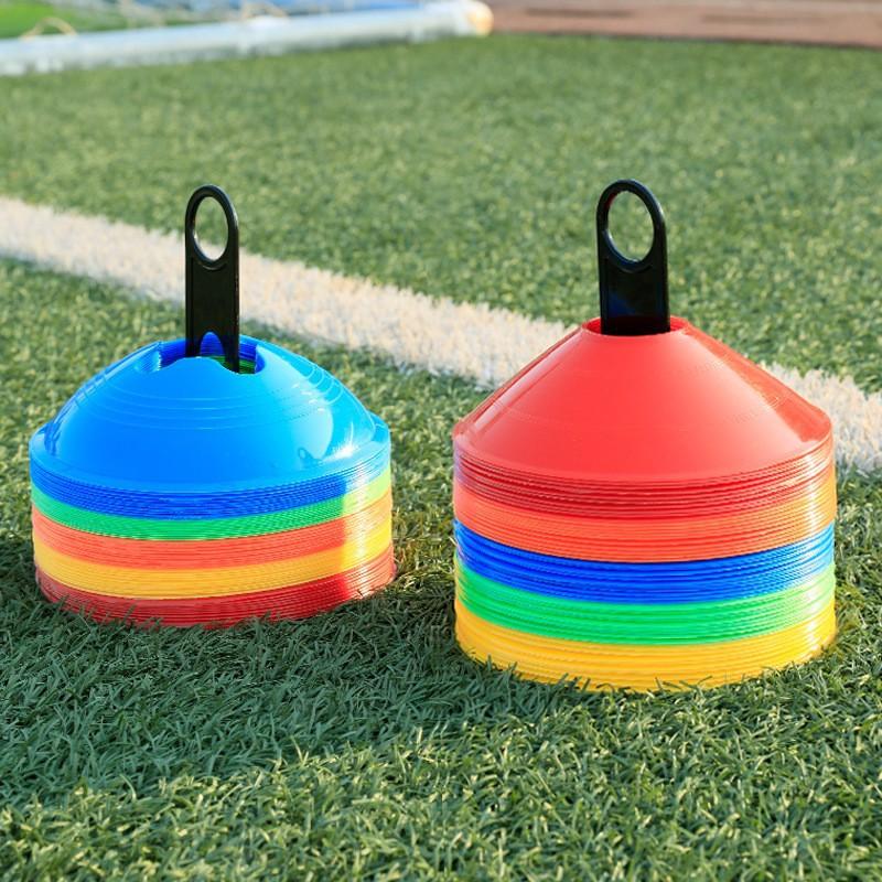 10/50 Pcs Durable Soccer Training Cones With Pressure Resistant Marker Discs Football Sports Practice Outdoor Sports Equipment