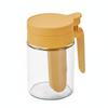 Glass Seasoning Jar Airtight Seal Glass Seasoning Jar Seasoning Container with Spoon Easy to Clean Spoon Condiment Pot Clear