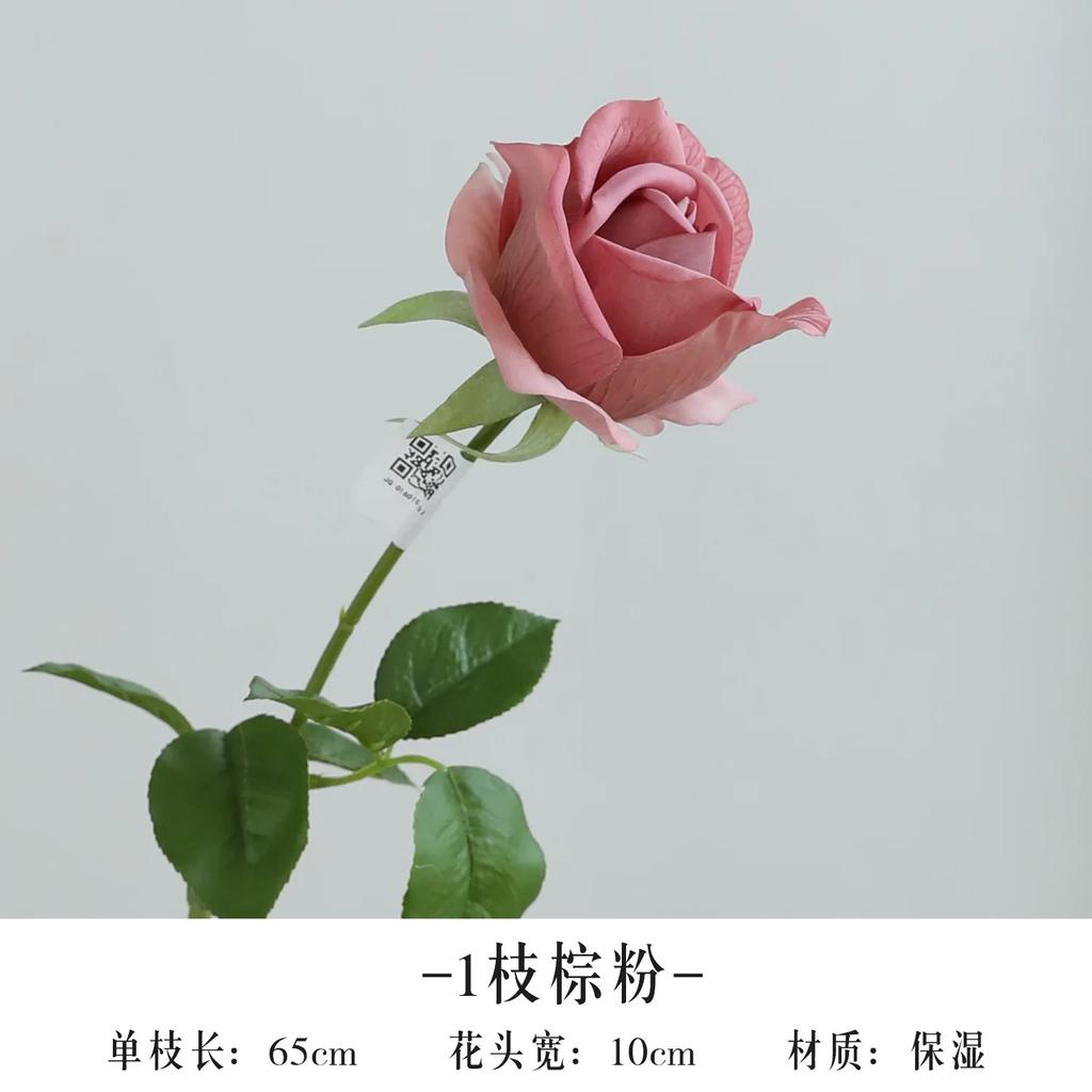 5Pcs/lot Moisturizing Rose Real Touch Artificial Flowers Wedding Decor Realistic Roses Flowers Home Room Decoration Party Floral