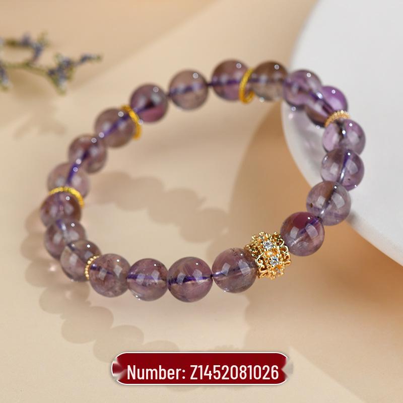 

Натуральный аметист браслет из бусин в один оборот - Романтические женские украшения