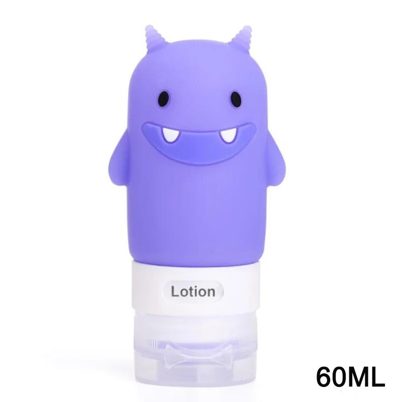 1 Stück Tragbarer Niedlicher Cartoon Bär Pinguin Tier Silikon Reiseetui Organizer Shampoo Duschgel Lotion Aufbewahrung Nachfüllbare Flasche