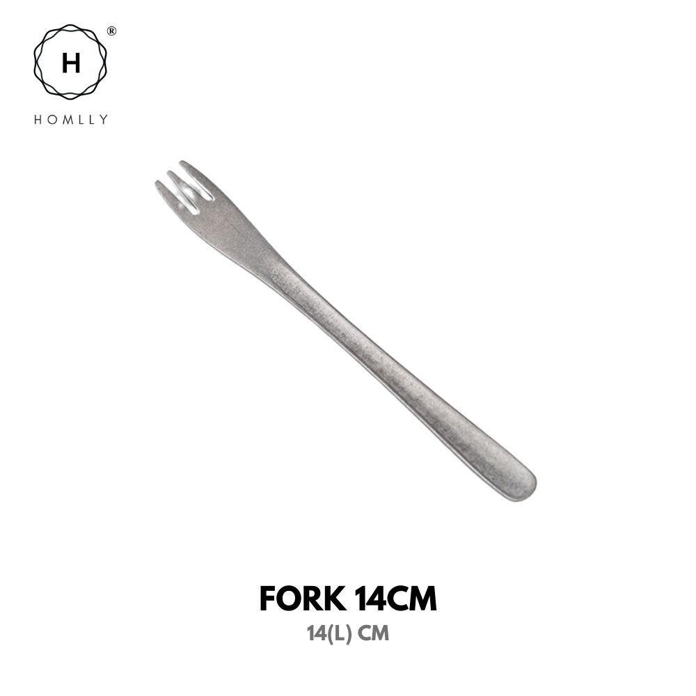 Homlly Tonii Flake Texture 304 Stainless Steel Spoon Fork Knife Cutlery Set (X4PCS)
