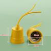 Ceiling-Mount E27 Ceramic Flat Lamp Holder with Screw Base
