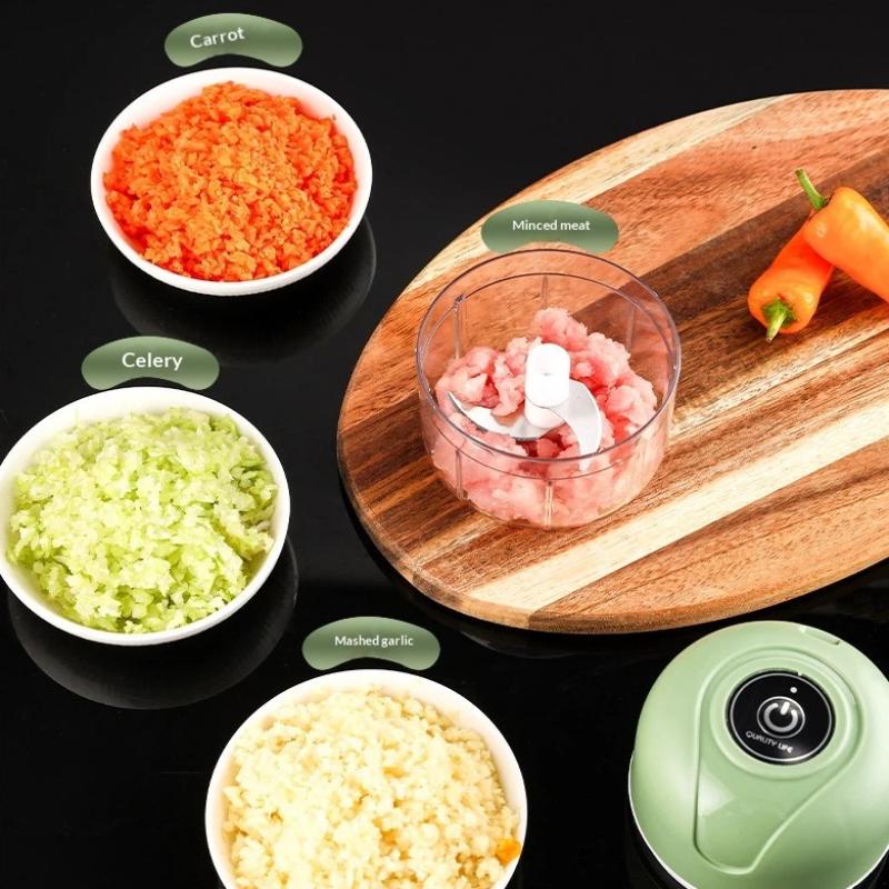 250Ml Garlic Masher Crusher Electric Kitchen Food Chopper Usb Portable Meat Grinder Vegetable Chopper For Kitchen Gadgets