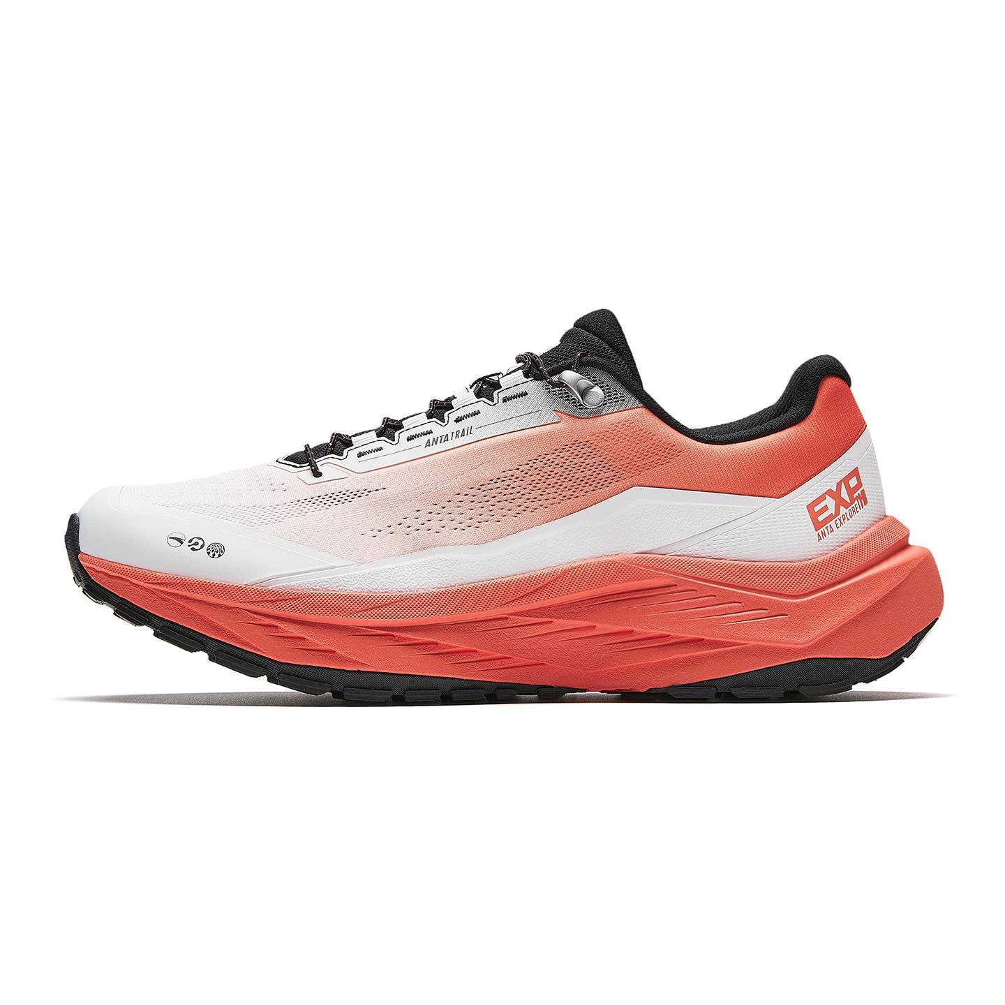 Anta Исследуйте Легкие Универсальные Уличные Ботинки Мужская Обувь Утренний Красный Чисто Белый 912616649-3 40.5