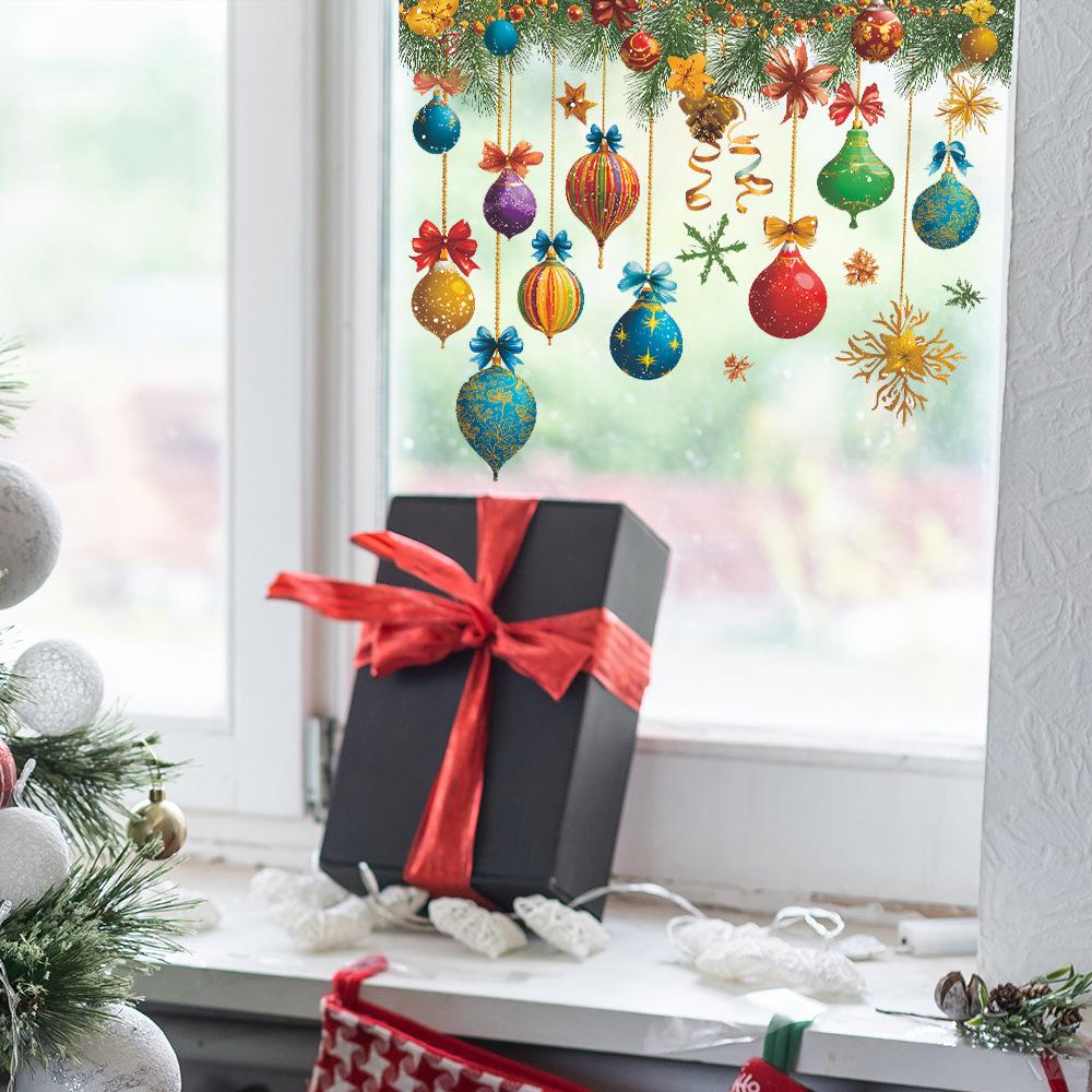 Weihnachtslicht Hängekugeln, Badezimmer- und Toilettendekoration und Verschönerungsaufkleber