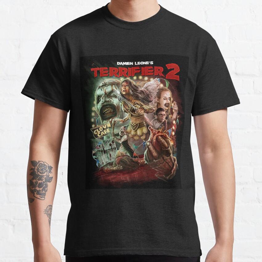 More Then Awesome Terrifier Movie Horror Art The Clown scary film For Halloween gift clothing cotton printed TShirt plus size