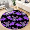 1pc Bat Halloween Office Round Area Rug,  Mat Suitable ForOffice, Under Office Chairs Bedroom Living Room Home Decor, Room Deco