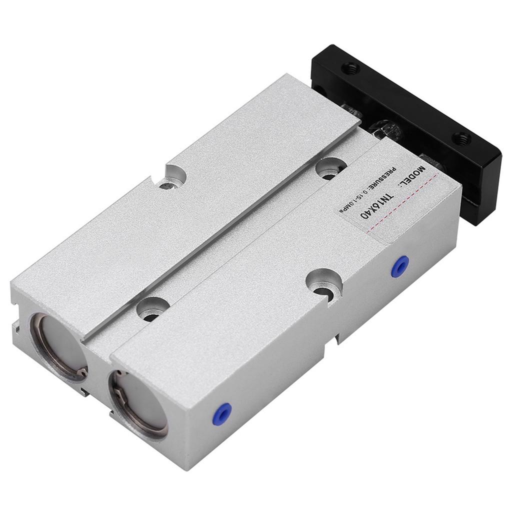 1 stk 16mm Boring Dobbel stang Dobbelvirkende Aluminiumslegering Pneumatisk Luftsylinder (40mm Slaglengde)