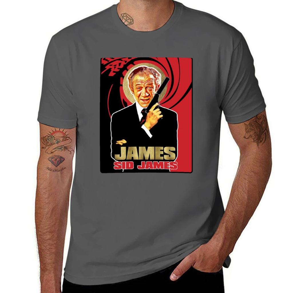 James Sid James T-Shirt Anime Figures Cotton Graphic Tees Blue Archive Man T Shirt Mens Graphic T-shirts