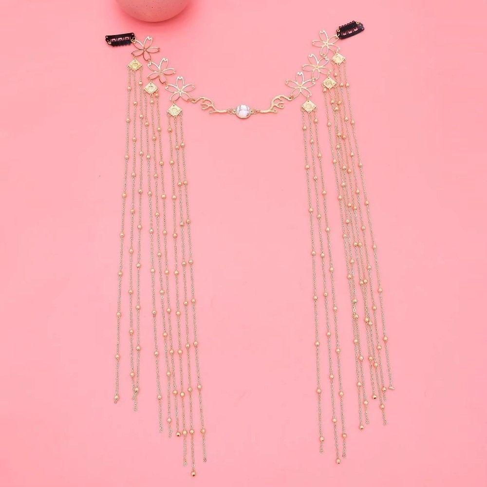 Long Tassel Rhinestone Head Chain Shiny Tassel Hair Accessories  Women's Hair Jewelry
